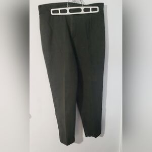 Vintage Studio Green Capris Pants Size 14 Stretch Cotton Spandex